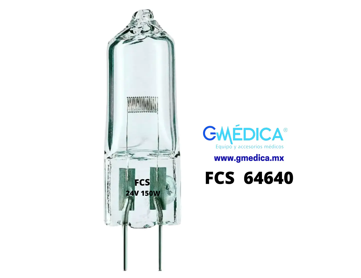Foco Lámpara Halogena FCS 150W 24V Base G6.35 - 64640 - 54041 - 54263 1