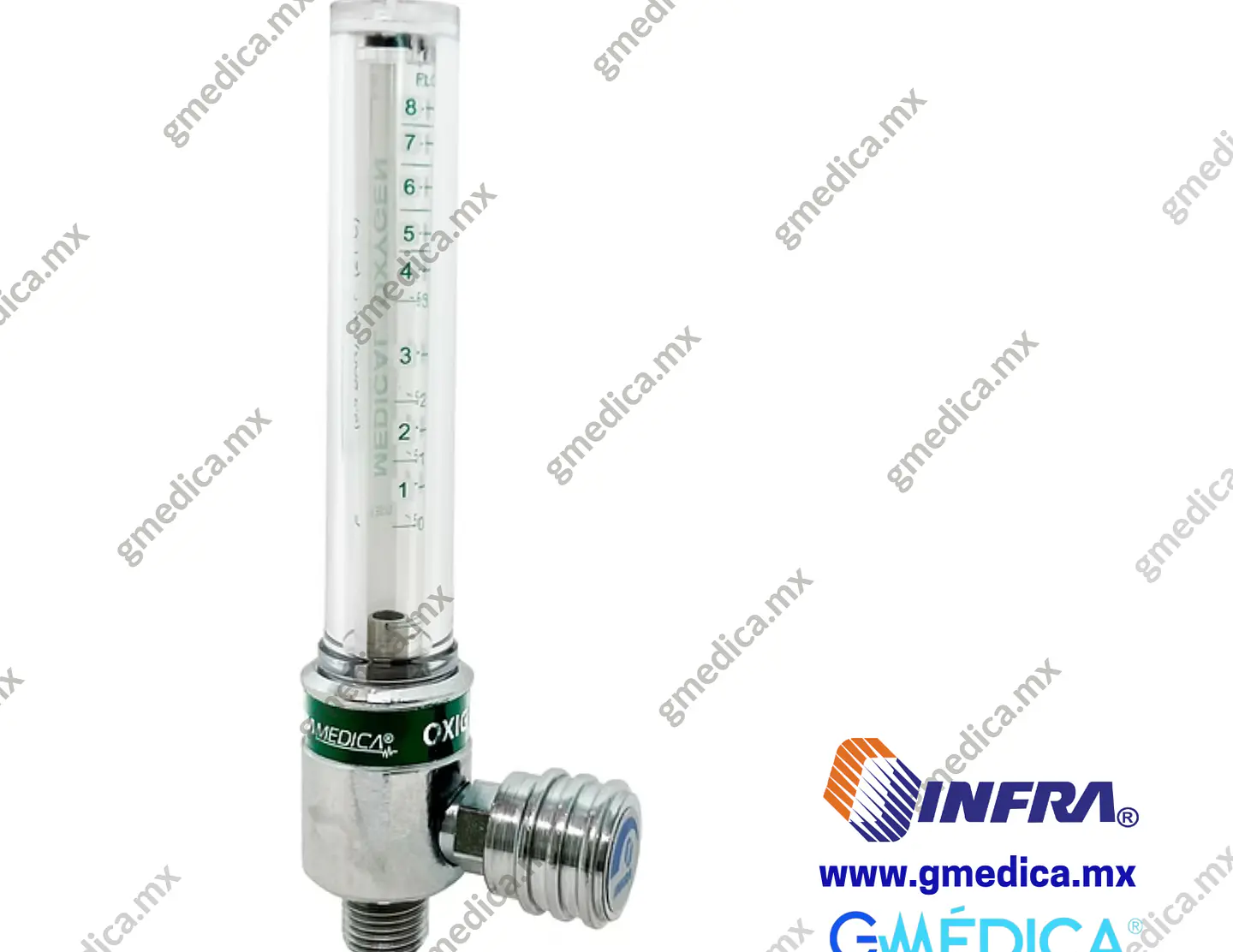 Flujómetro para Oxígeno INFRA 400055 - FM-15UO-F2-N 2