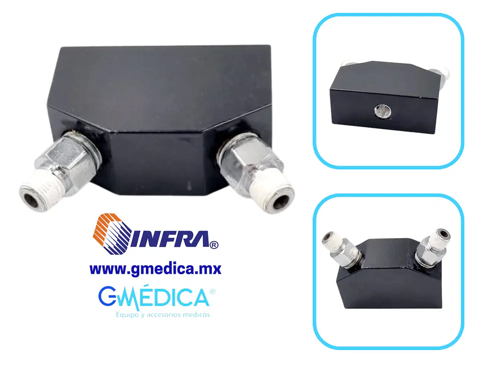 Adaptador Duplex para Flujometro, Inyectores y Aditamento dobles 400251 - D-016-21 1