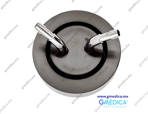 Tapa de Hule para Frasco de Succión de 1 Galón con Niple