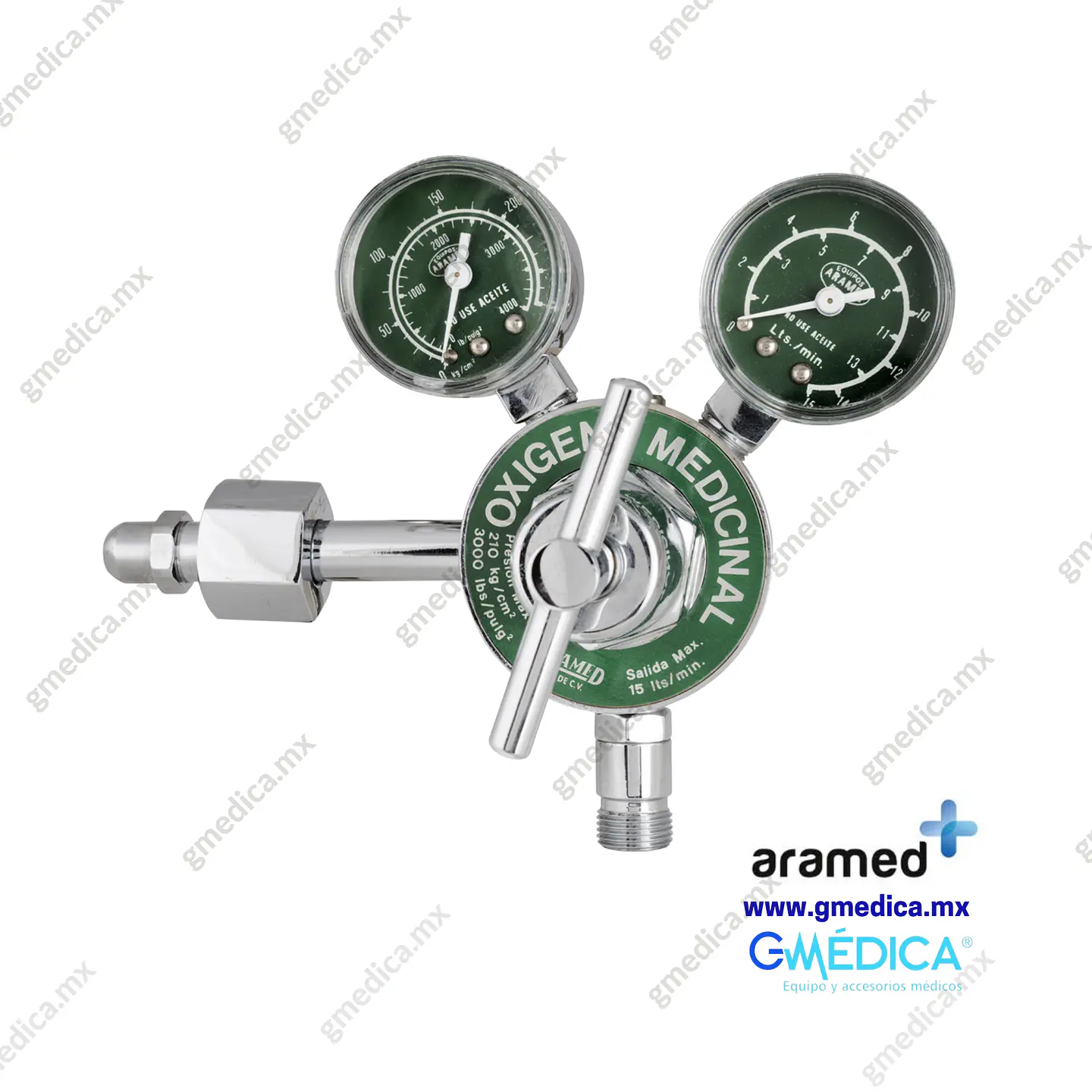 Regulador Medicinal BC con Flujomanómetro 0-15 L.P.M. AM - 902503 1