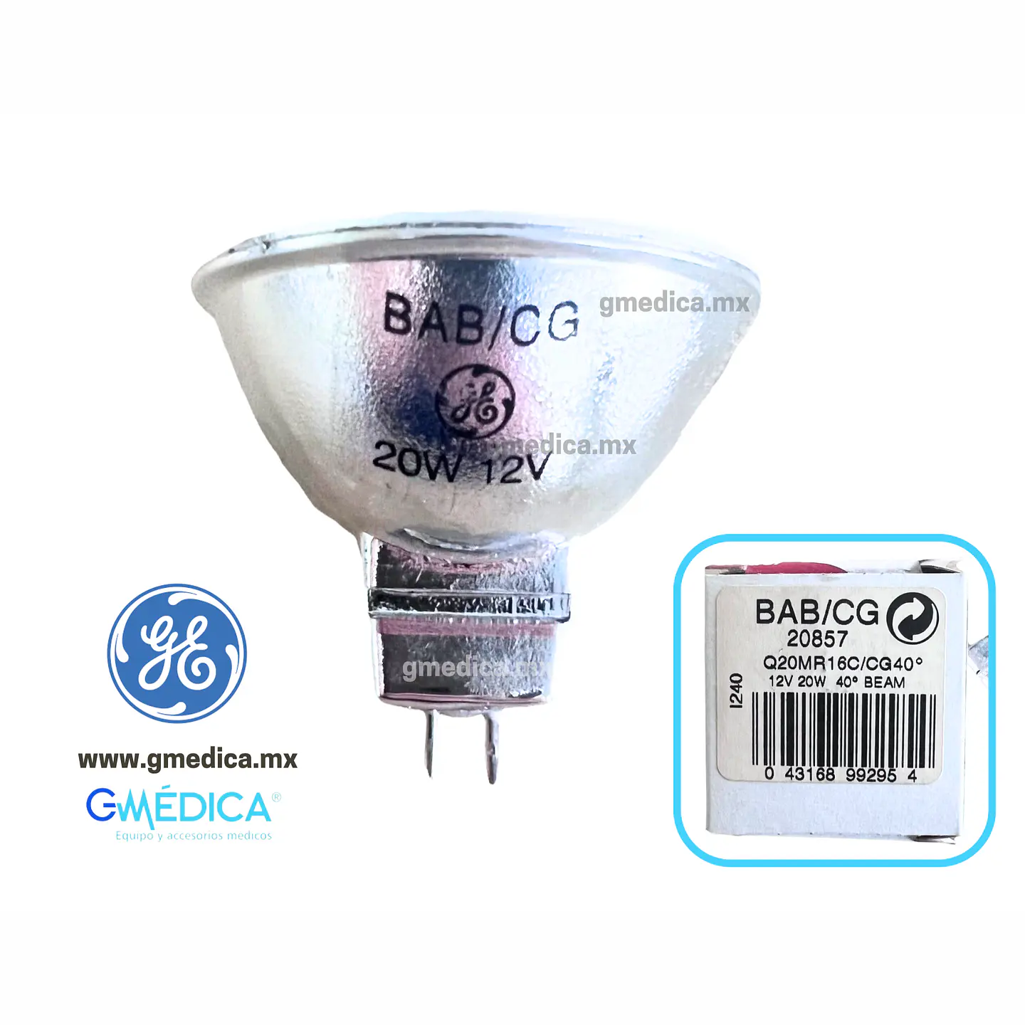 Foco BAB / CG Halogeno 12V 20W General Electric - 20857 - 85436 1