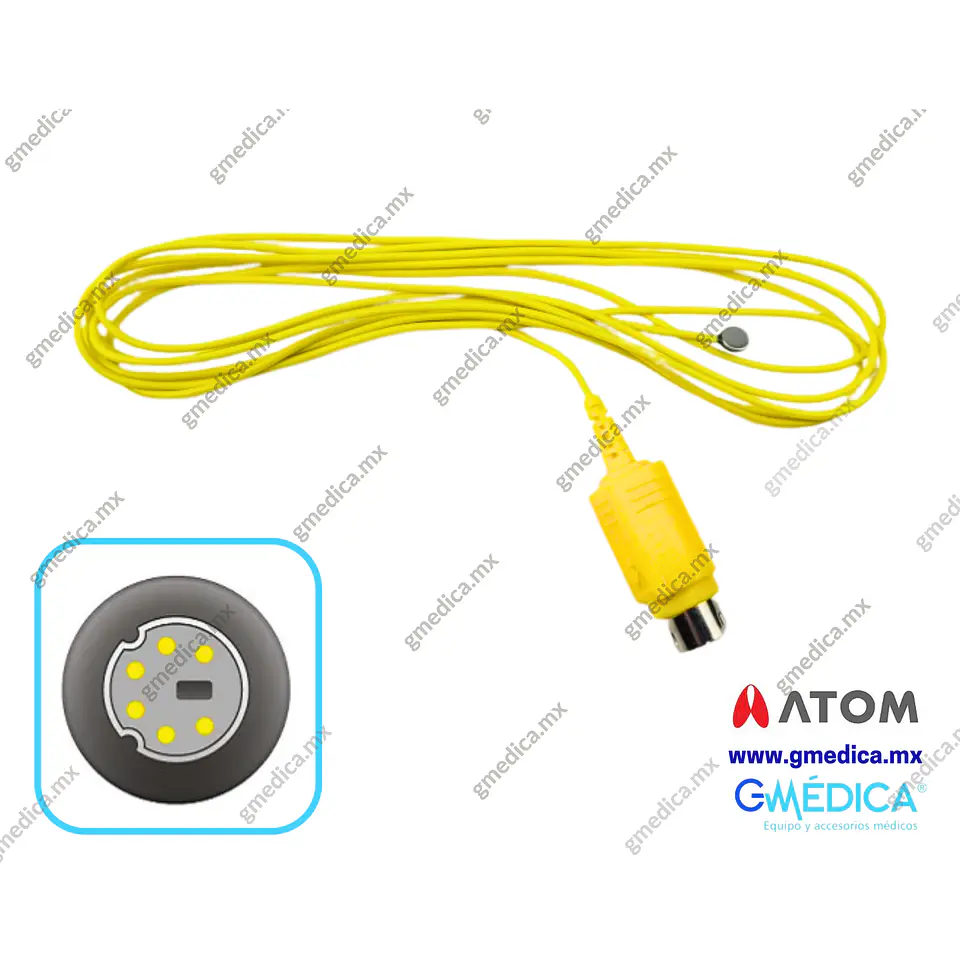 Sensor de Temperatura Reusable Neonatal Marca Atom Medical ORIGINAL 60882 1