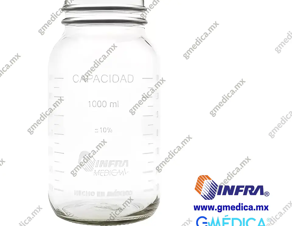 Frasco de 1 Litro para Aspirador de Succión Graduado INFRA 4708 1