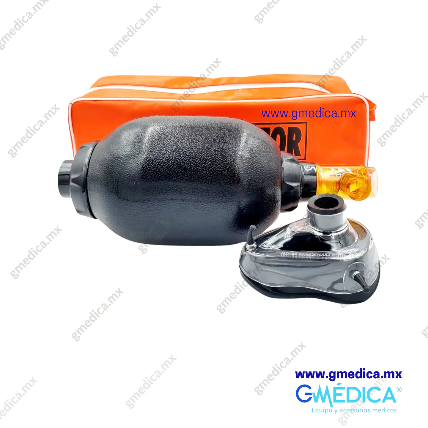 Resucitador Adulto Reusable Tipo AMBU Negro 1