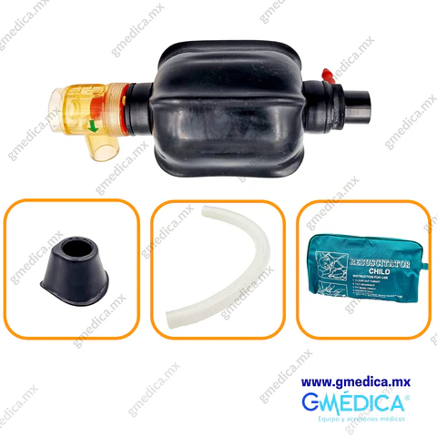 Resucitador Neonatal Reusable Tipo AMBU Negro