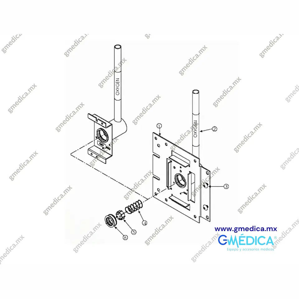Kit K-007 Conjunto de Empaque Check para Salida de Toma de Pared - 3 Piezas para Infra y Arigmed 3