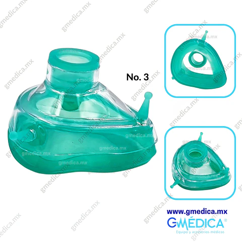 Mascarilla de Anestesia de Silicon Reusable Infantil No. 3