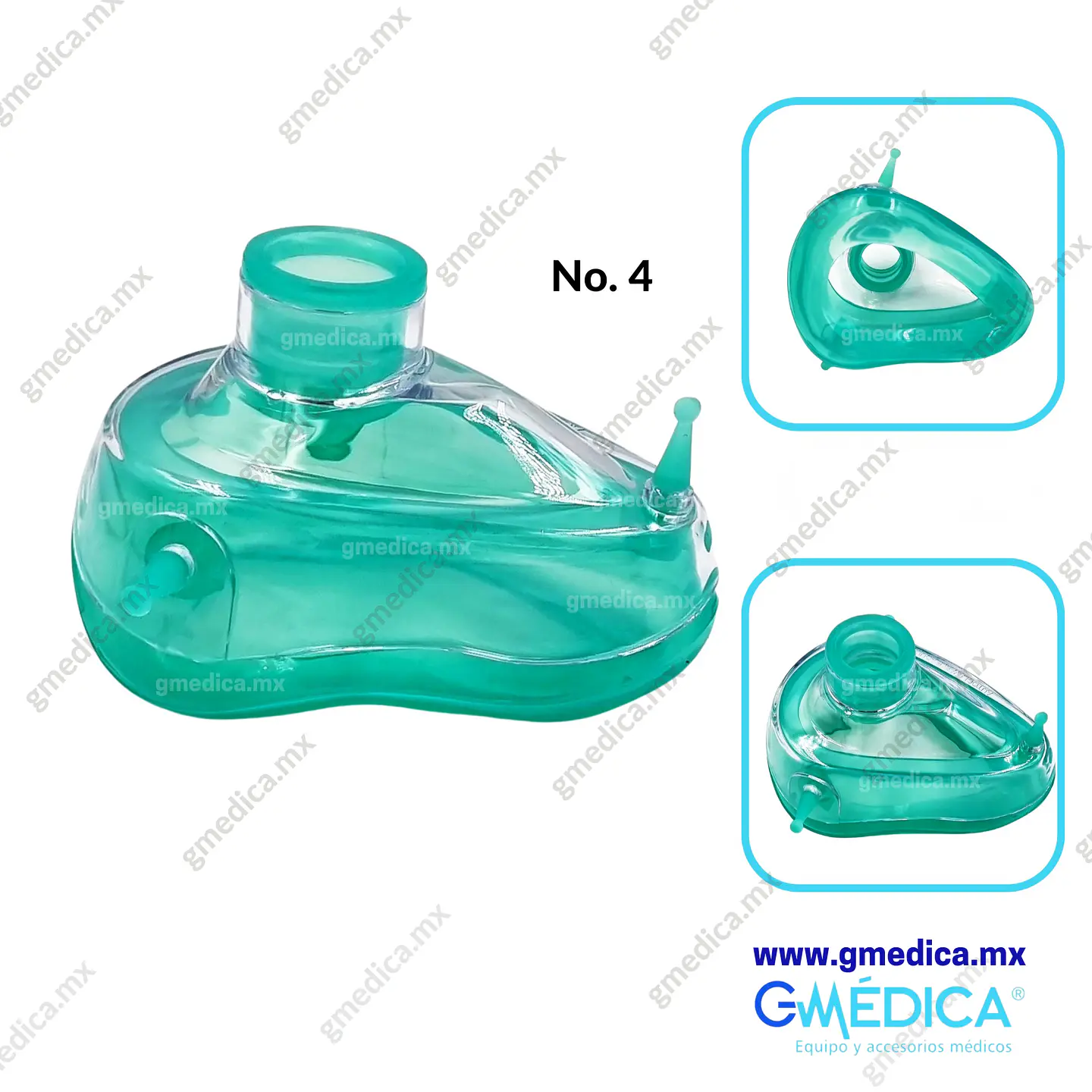 Mascarilla de Anestesia de Silicon Reusable Adulto No. 5 2