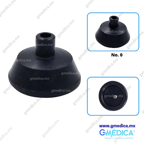 Mascarilla de Anestesia Reusable Neonatal No. 0 Negro