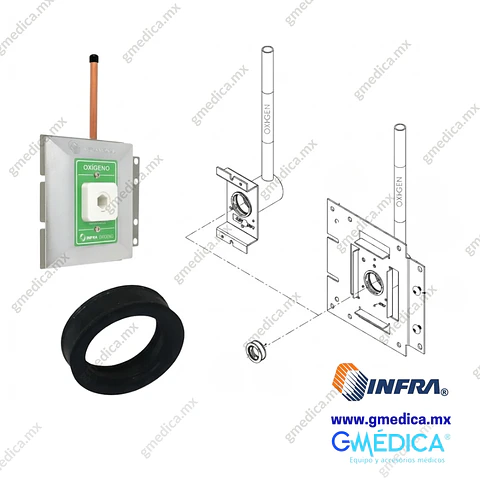 Empaque para Salida de Toma Mural K-021 - Kit con 5 Piezas