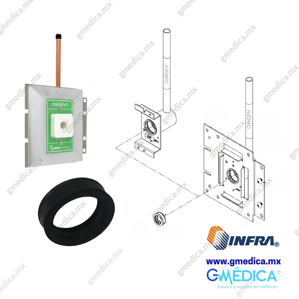 Empaque para Salida de Toma Mural K-021 - Kit con 5 Piezas 2