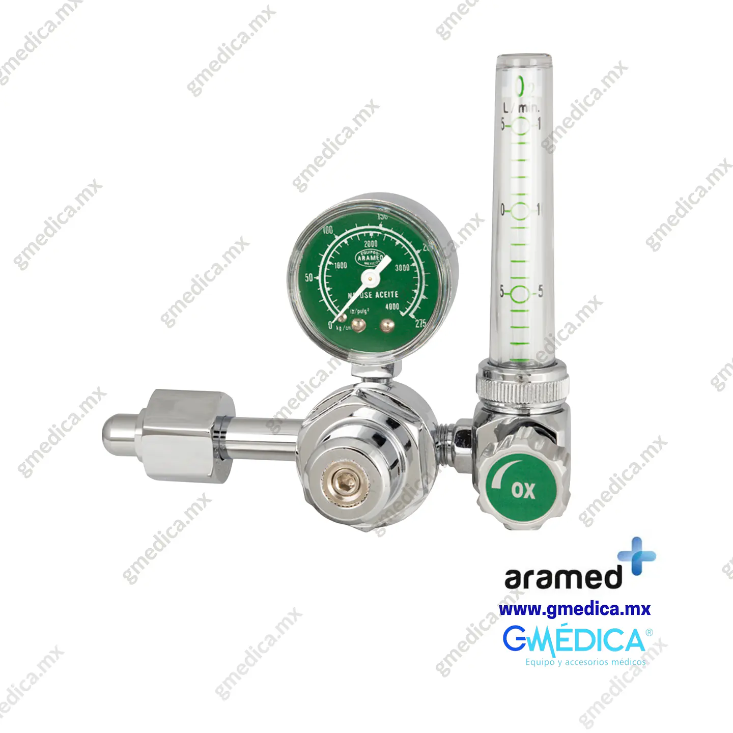 Regulador Piccolo Aramed con Flujómetro y Entrada Lateral 902534 2