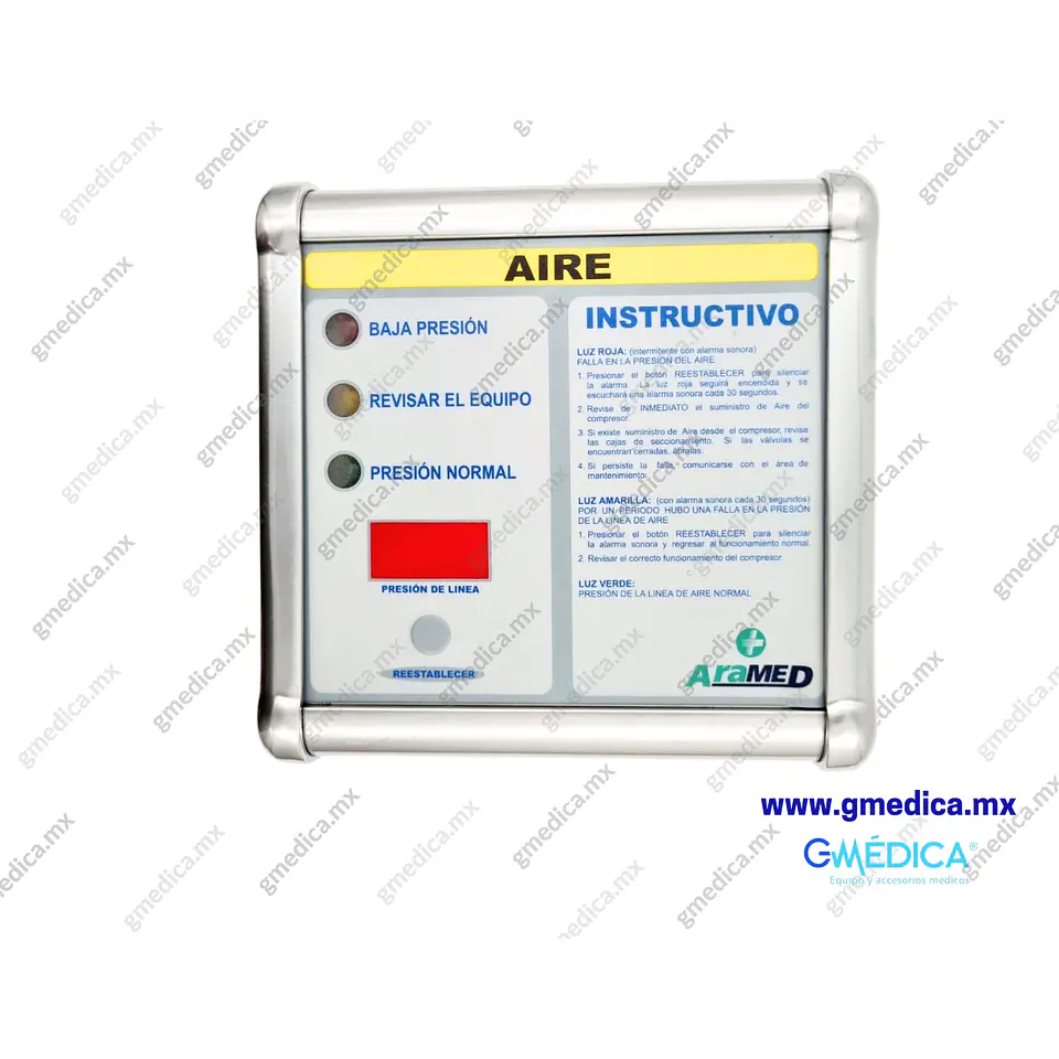 Alarma Audiovisual de Presión Aire Aramed 902634 1