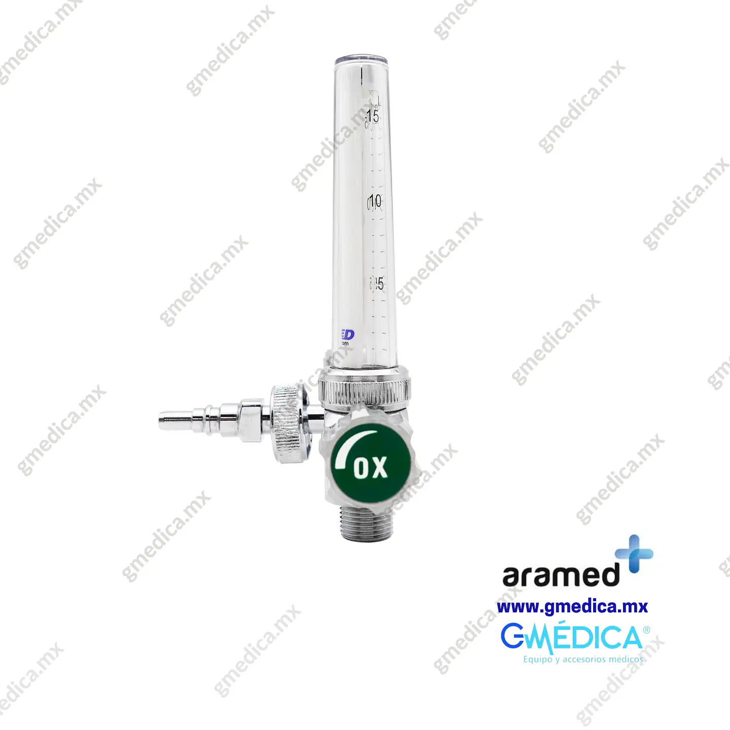 Flujometro Doble Aramed para Oxigeno conexión Aramed / AGA 902303 2
