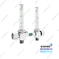 Flujometro Doble Aramed para Oxigeno conexión Aramed / AGA 902303 - Miniatura 3