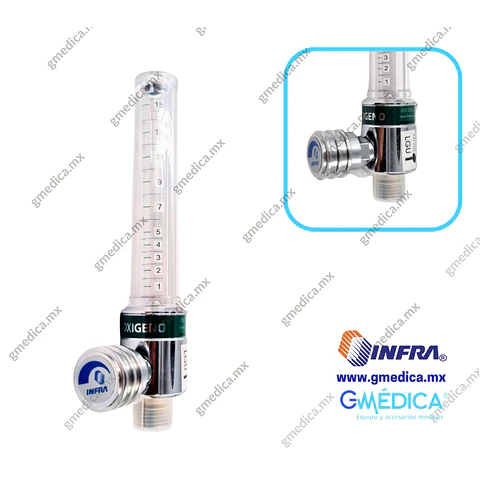 Flujómetro para Oxígeno INFRA 400055 - FM-15UO-F2-N