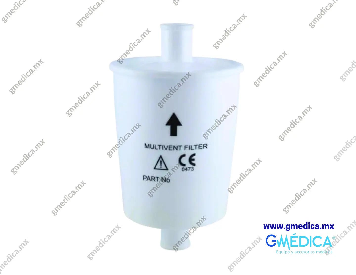 Filtro Antibacterial de Flujo Principal con Acoplador para Ventilador (Main Flow) para Bear Medical, Viasys Avea 1