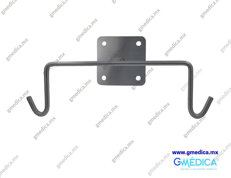 Gancho Porta Suero Doble para Pared 100% Acero Inoxidable  1