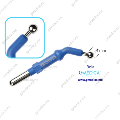 Electrodo de Bola Acodada Reusable - 4 MM, Base de 4mm - 500-131