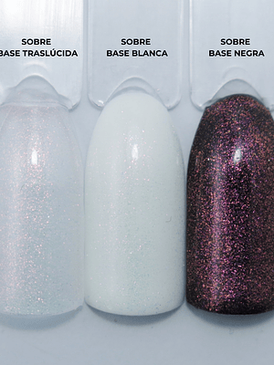 PEARL TOP COAT 1 (MICROGLITTER TORNASOL) - RONIKI ESMALTE PERMANENTE PROFESIONAL 