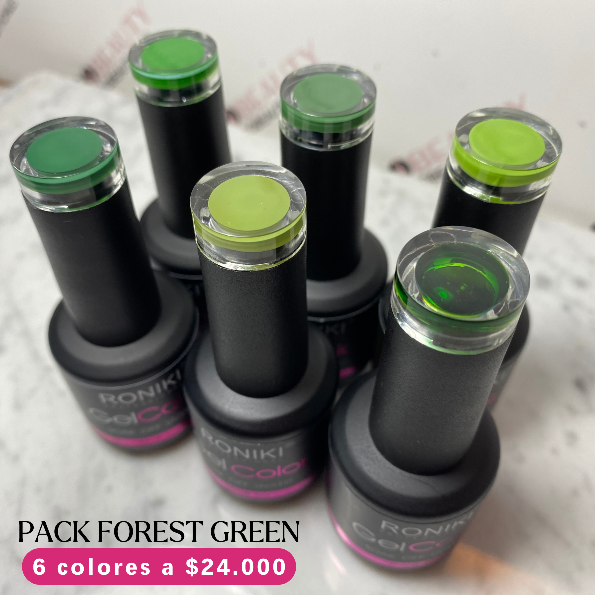 PACK COLECCION FOREST GREEN (PROMO EDICION LIMITADA 6 COLORES)