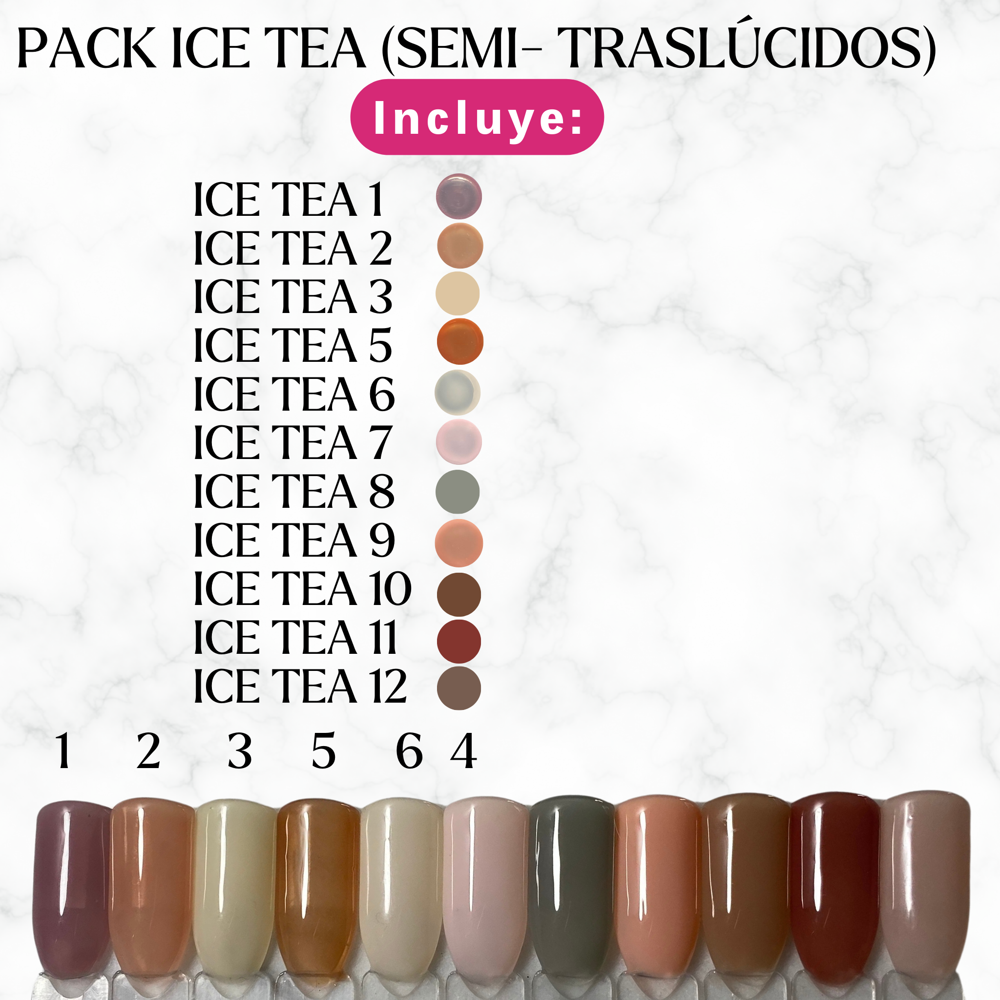 PACK COLECCION ICE TEA (PROMO EDICION LIMITADA 11 COLORES)