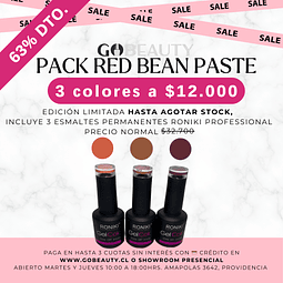 PACK COLECCION RED BEAN PASTE (PROMO EDICION LIMITADA 3 COLORES)