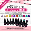 PACK COLECCION SHELL GEL (PROMO EDICION LIMITADA 12 COLORES)