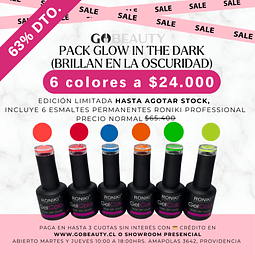 PACK COLECCION GLOW IN THE DARK (PROMO EDICION LIMITADA 6 COLORES)