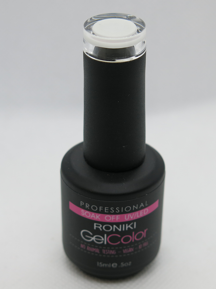 PRODUCTO OUTLET TRANSPARENT RED KE50 (BLANCO LECHOSO SEMI TRASLÚCIDO) - RONIKI ESMALTE PERMANENTE PROFESIONAL 3