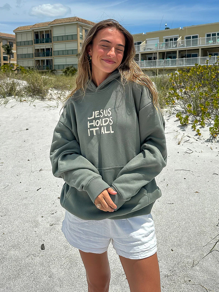 Jesus Holds It All Unisex Hoodie 2