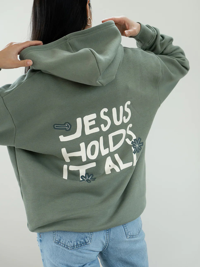 Jesus Holds It All Unisex Hoodie 4