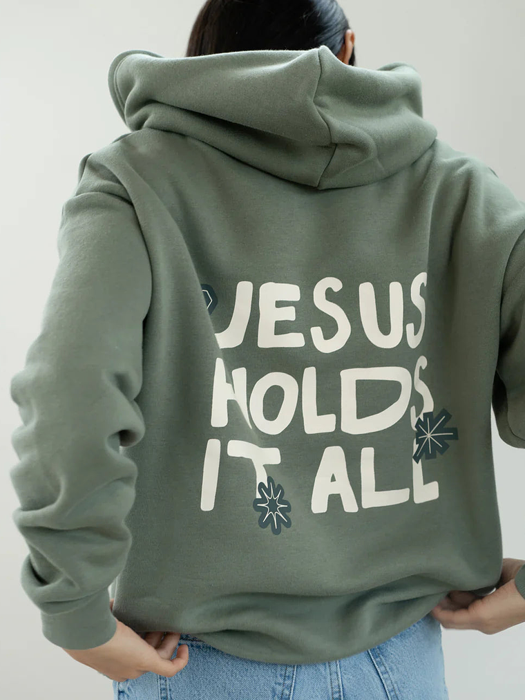 Jesus Holds It All Unisex Hoodie 6