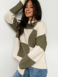 Jayda Sweater | Cream + Olive - thumbnail 3