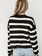 Jaden Striped Cardigan | Black + Ivory - thumbnail 4