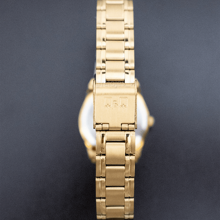 Reloj Mujer QyQ Q685010y dorado 3