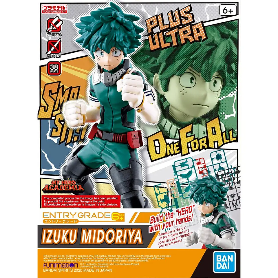 MODEL KIT BANDAI HOBBY - ENTRY GRADE: IZUKU MIDORIYA 1
