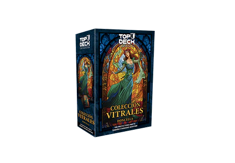 Protectores Top Deck - Vitrales: Doncella - Standard