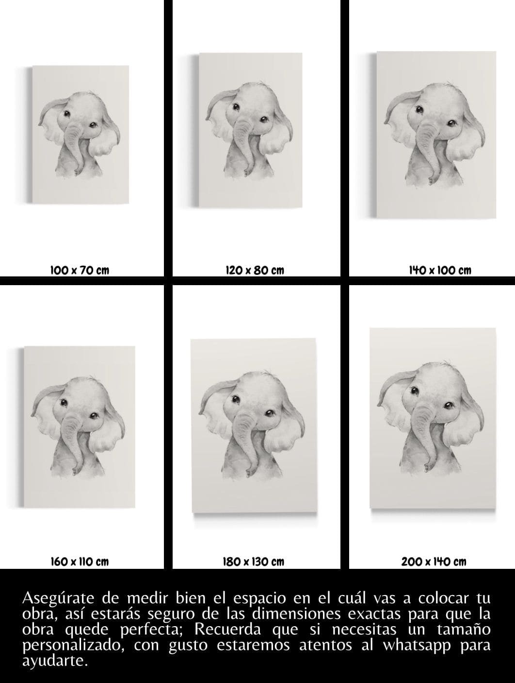 Cuadro Infantil: ELEFANTE 5