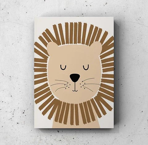Cuadro Infantil: LEÓN