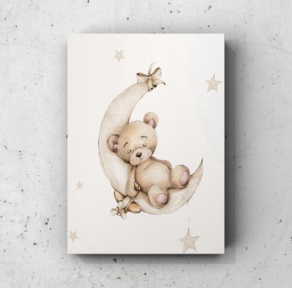 Cuadro Infantil: OSO Y LUNA 1