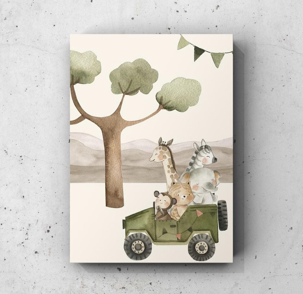 Cuadro Infantil: SAFARI 4