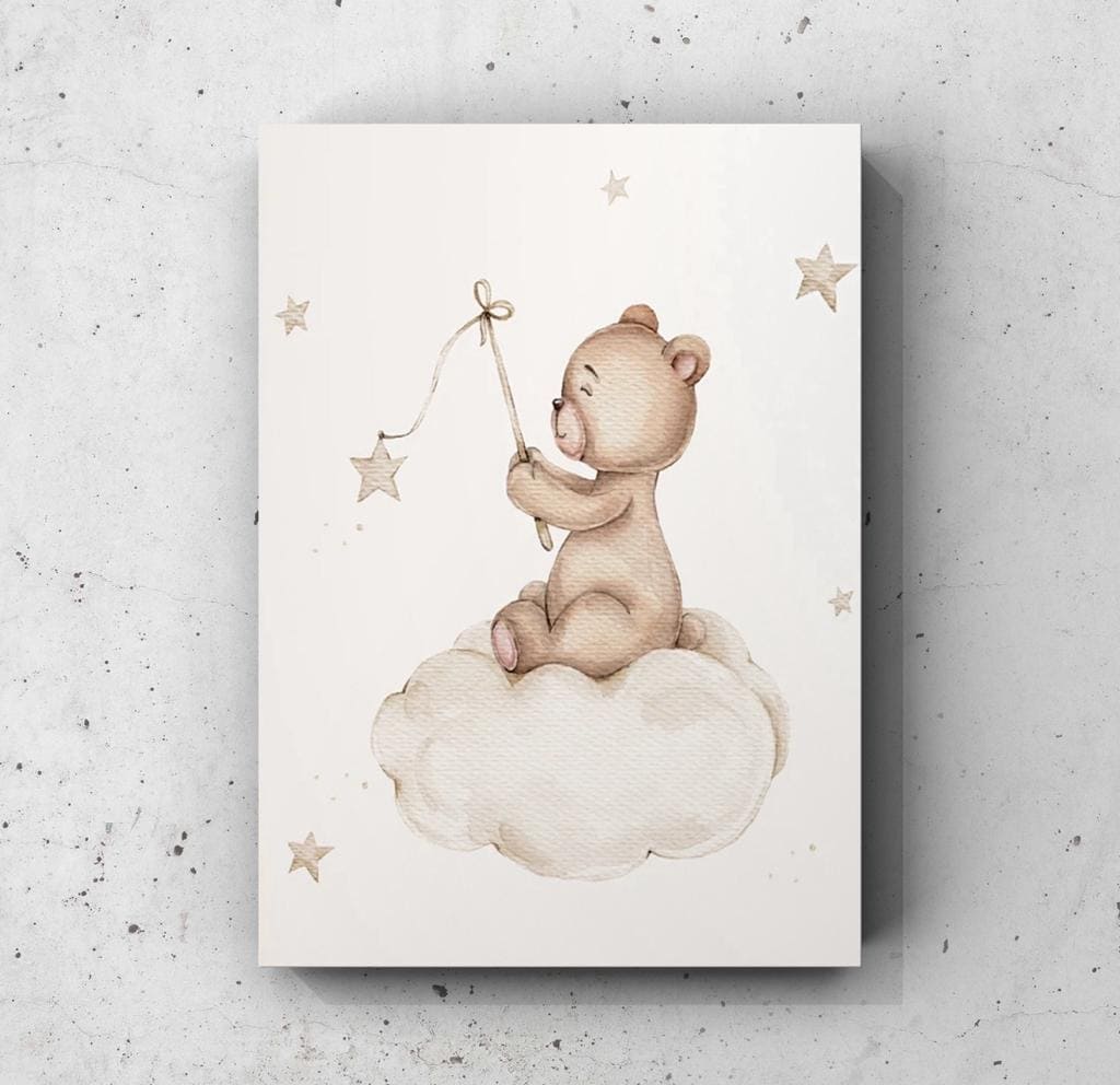 Cuadro Infantil: OSO Y NUBE  1