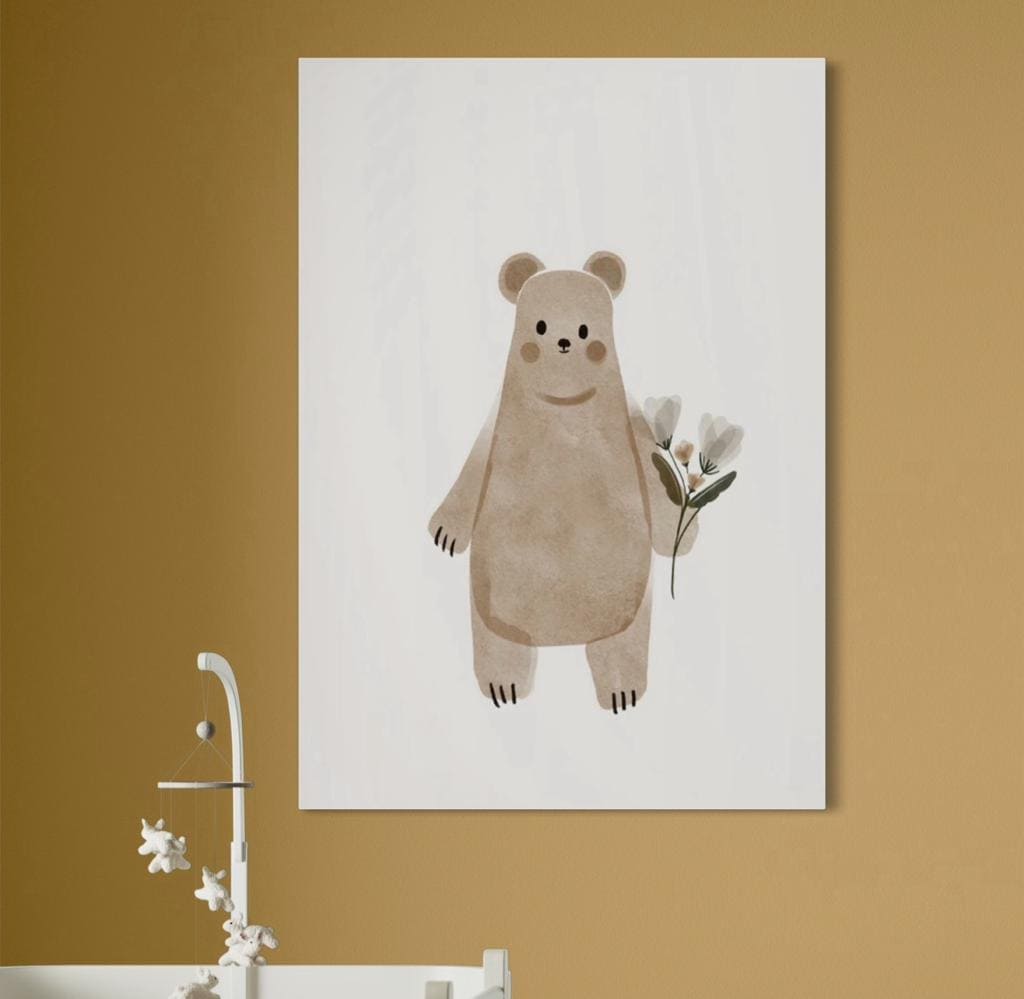 Cuadro Infantil: OSO Y FLOR 4