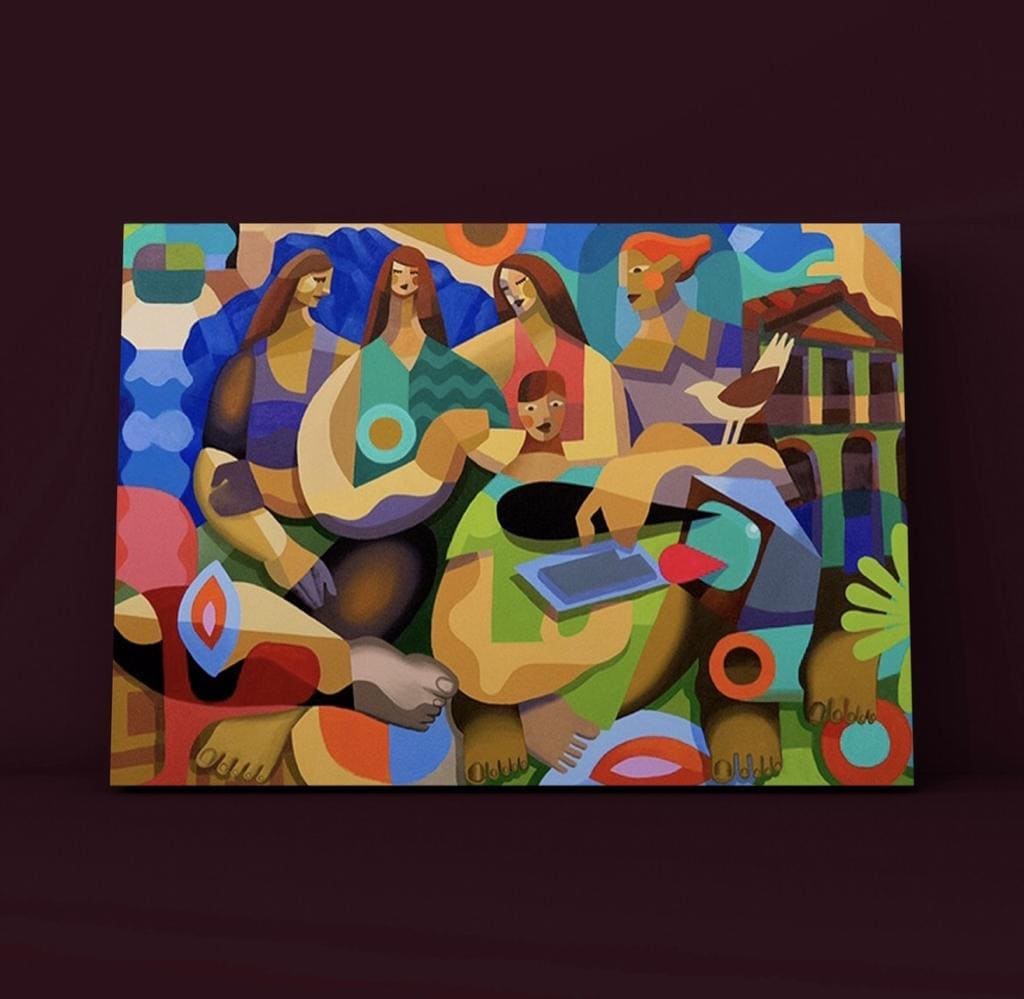 Cuadro Figura Humana: FAMILIA COLOMBIANA 3