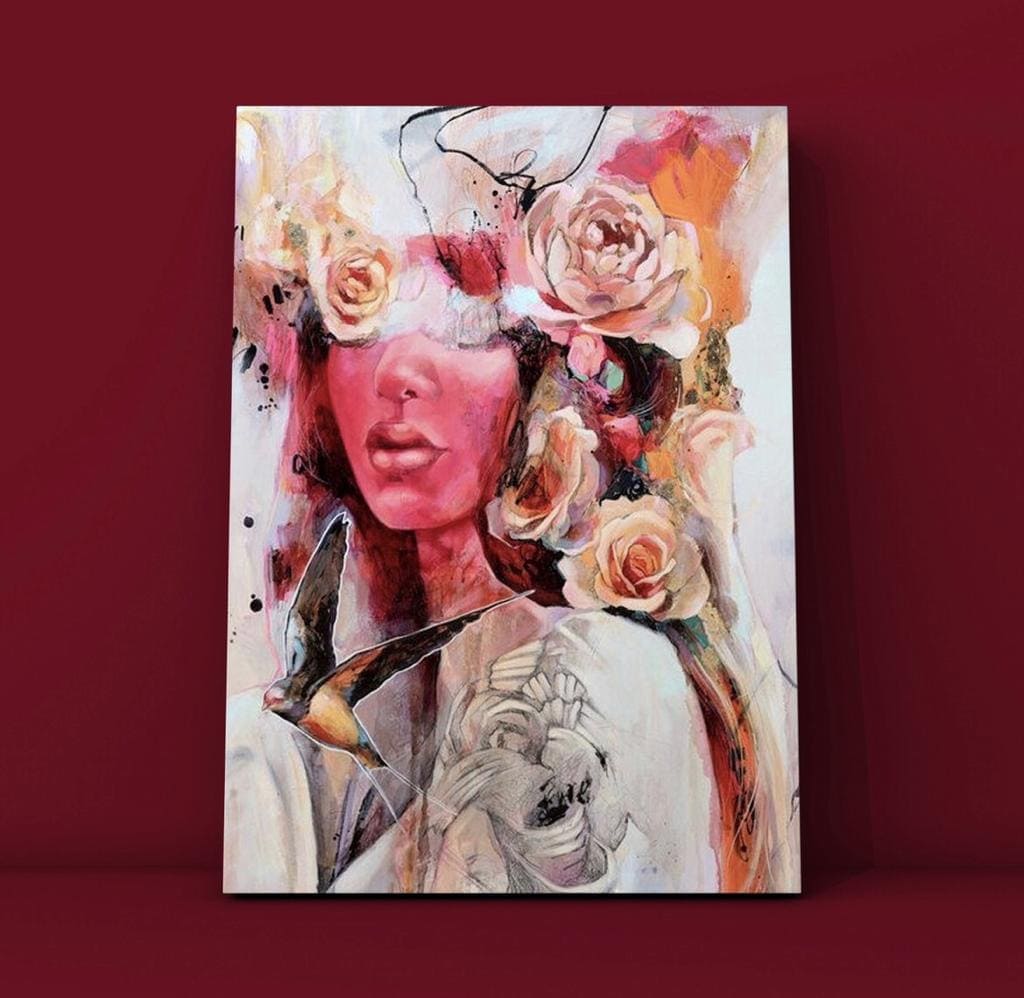 Cuadro Figura Humana: MUJER ROSA 3