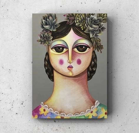 Cuadro Figura Humana: ILUSTRACIÓN MUJER 1