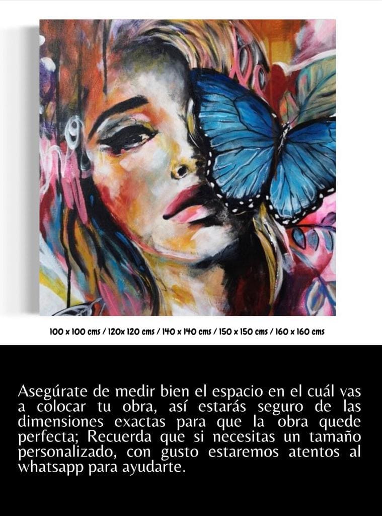 Cuadro Figura Humana: MUJER MARIPOSA 5
