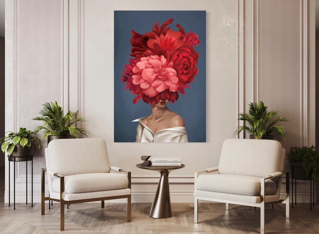 Cuadro Figura Humana: MUJER ROJA  4